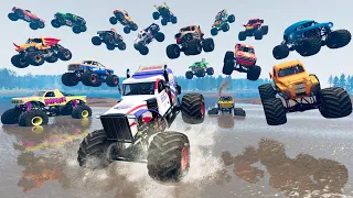 Monster Truck Mud Battle LIVE #26 | BeamNG Drive - Griff's Garage