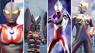 Gigabash - All Ultraman DLC Characters & Ultimate Attacks