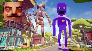 Hello Neighbor - My New Neighbor Purple Guy FNAF Act 3 Gameplay Walkthrough