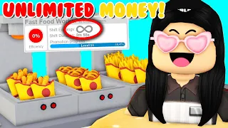 How To Make UNLIMITED Money Using The NEW BLOXY BURGER Job In Bloxburg!