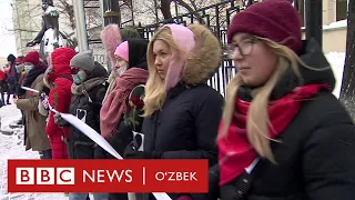 Россия: норозиликнинг янги кўриниши - "Бирдамлик занжири" - BBC News O'zbek