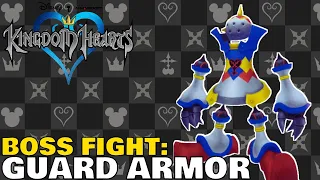 Kingdom Hearts: GUARD ARMOR Boss Fight (Traverse Town) [Proud Mode Playthrough Clip]