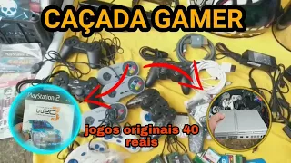 CAÇADA GAMER #10 jogos de PlayStation 2 40 reais!!!