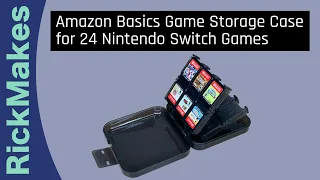 Amazon Basics Game Storage Case for 24 Nintendo Switch Games