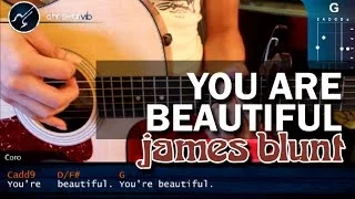 Cómo tocar "You Are Beautiful de James Blunt en Guitarra Acústica (HD) Tutorial - Christianvib