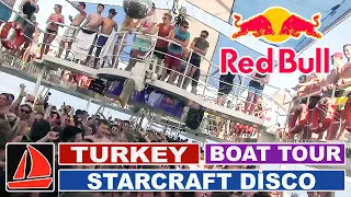 Турция Аланья / Дискотека RED BULL PARTY / Austria Summer Splash disco / STARCRAFT BOAT