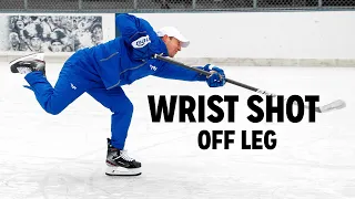 How to shoot an OFF LEG WRIST SHOT | iTrain Hockey