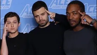 Anthony Mackie and Sebastian Stan LOVE Tom Holland!