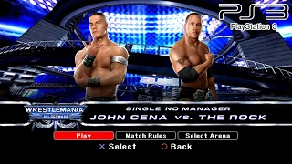 WWE SmackDown VS Raw 2008 PS3 - John Cena VS The Rock [2K][mClassic]