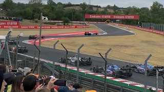 2022 Hungarian GP Lap 1 View from Turn 6/7