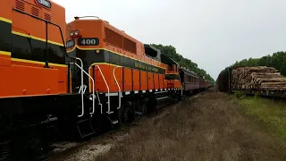 Vintage Passenger Train Arrives In Crivitz, Wisconsin
