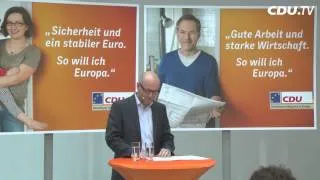 CDU stellt neue Plakatmotive und  TV-Spot zur Europawahl vor