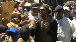 Shirtless Nick Young & JaVale McGee | 2018 Golden State Warriors Championship Parade