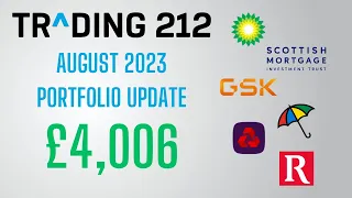 Trading 212 Portfolio Update | Dividend Stocks | August 2023