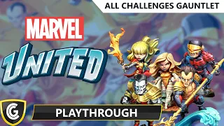 Marvel United | All Challenges Gauntlet