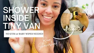 DIY Shower Build in Tiny Van