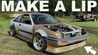 How To Make A Front Lip With Wood and Fiberglass