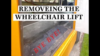 HOW TO REMOVE A WHEELCHAIR LIFT OFF A SKOOLIE | Bus Build ep. 4