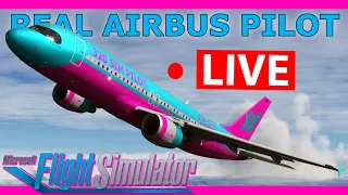 Real Airbus Pilot Flies the Fenix A320! Special Livery, To Split!