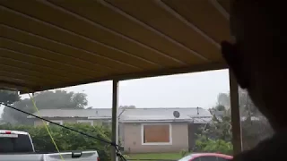 ALUMINUM ROOF FLIES AWAY IN HURRICANE IRMAS STRONG WINDS