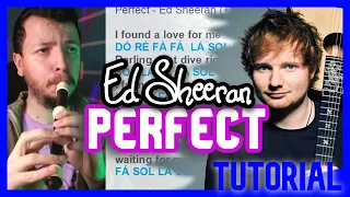 PERFECT - ED SHEERAN - Tutorial com notas na tela flauta doce