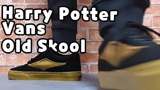 VANS X Harry Potter Old Skool unboxing/VANS Old Skool black on feet review