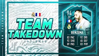 Party Bag Marquee Player!! FIFA 21 Team Takedown on 94 rated POTM Benzema