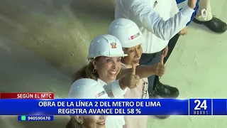 Construcción de la Línea 2 del Metro avanza al 58%