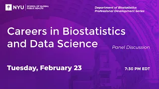Careers in Biostatistics and Data Science