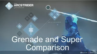 Arcstider Grenade Breakdown and Super Comparison