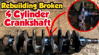 Old School Repair: This Dude Welds A Crankshaft Back Together Like A Boss! It Was Broken In Two!