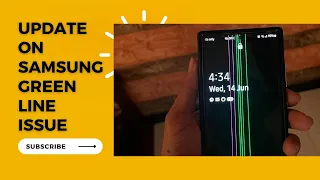 #Samsung Note 20 Ultra Green Line issue Update