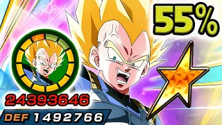 NO DUPES! 55% TEQ TRANSFORMING SSJ VEGETA SHOWCASE! Dragon Ball Z Dokkan Battle