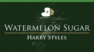 Harry Styles - Watermelon Sugar - LOWER Key (Piano Karaoke Instrumental)