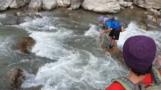 HIMALAYAN TROUT FISHING IN NEPAL WITH CAST-NET | ASALA FISHING | SMALL RIVER FISHING |