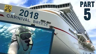 Carnival Breeze Cruise Vlog 2018 - Part 5: Grand Cayman, Snorkeling, Pirate Deck Party - ParoDeeJay