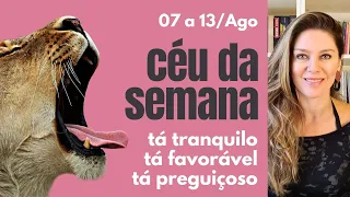 CÉU DA SEMANA 07 a 13/AGO: tá tranquilo, tá favorável e tá preguiçoso | Lua Minguante