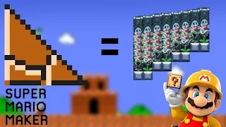 Воссоздание вещей из разных игр про Марио в Super Mario Maker!