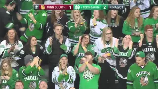 UND hockey - Austin Poganski OT penalty shot game winner - 2/19/16