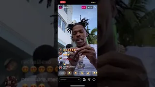 Lil baby vibing smoking big backwoods, 2020, #iglive