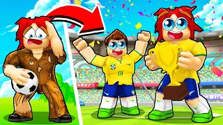 VIREI JOGADOR DE FUTEBOL POR 1 DIA NO ROBLOX…