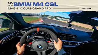 POV | BMW M4 CSL | HOTLAP | MAGNY-COURS