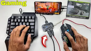 Keyboard or mouse and mix pro converter unboxing and gaming full tutorial