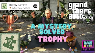 GTA V - How to Get A Mystery Solved Trophy Achievement. All 50 Letter Scraps #Gta5 #gtav
