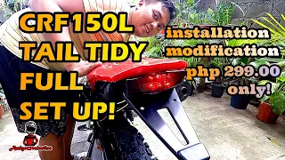 CRF 150L TAIL TIDY installation