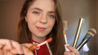 ASMR Older Sister Does Your Makeup For School 💄 Fast & Aggressive, tingly layered sounds, roleplay