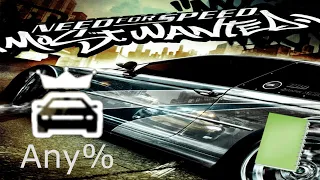 Need For Speed Most Wanted(2005) Career Any% Glitchless Speedrun(7:23:15, Streamed Practice Run)