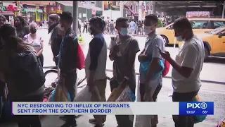 NYC responding to influx of migrants sent from southern border
