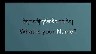 How to introduce yourself in Tibetan part (1)