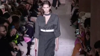 Kaia Gerber, Liya Kebede and more on the runway for the Salvatore Ferragamo Fashion Show